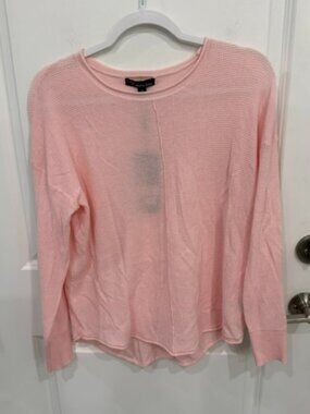 Metric Knits Pink Waffle Long Sleeve Top
